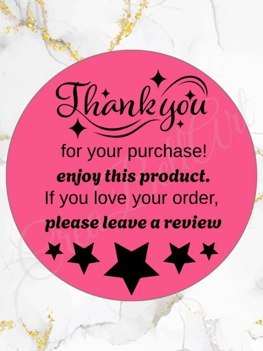 100 Thank you Stickers | Shipping Stickers 2